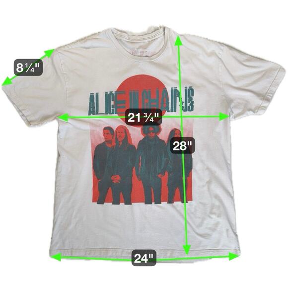 Alice In Chains 2022 Concert T Shirt Large American Tour Tee Rock Band Merch SEE - Picture 5 of 13
